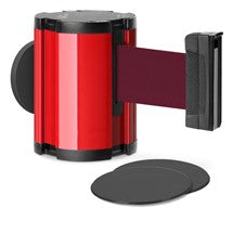 Torch Red Glass/Surface Mount Retractable Belt - Burgundy 15 ft