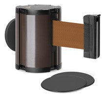 Statuary Bronze Glass/Surface Mount Retractable Belt - Bronze 15 ft