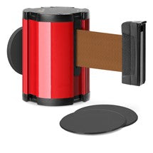 Torch Red Glass/Surface Mount Retractable Belt - Bronze 15 ft