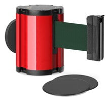 Torch Red Glass/Surface Mount Retractable Belt - Forest Green 15 ft