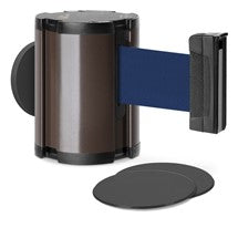 Statuary Bronze Glass/Surface Mount Retractable Belt - Marine Blue 15 ft