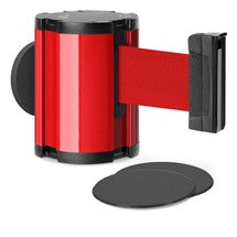 Torch Red Glass/Surface Mount Retractable Belt - Red 15 ft