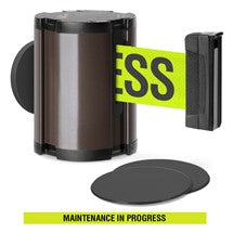 Statuary Bronze Glass/Surface Mount Retractable Belt - Maintenance in Progress 15 ft