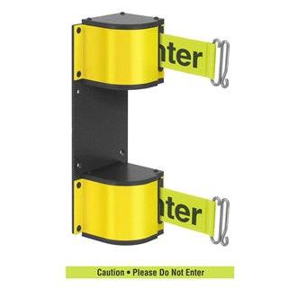 18-Foot Double-Belt Retractable Belt Safety Barrier
