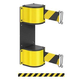 18-Foot Double-Belt Retractable Belt Safety Barrier