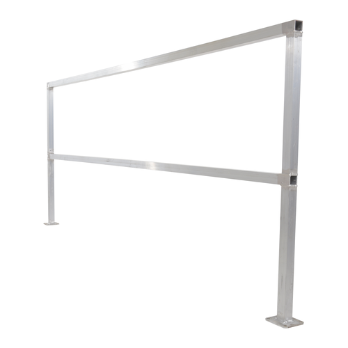 Aluminum Safety Handrail 98-1/2 In. x 4 In. x 42 In.