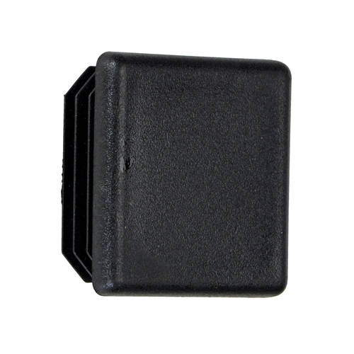 Plastic Square Safety Handrail End Cap Black