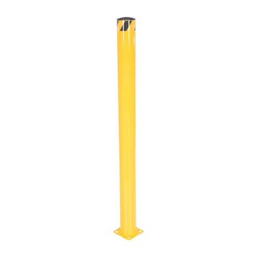 Steel Pipe Safety Bollard 72 In. x 5-1/2 In. - Base Plate Mounted