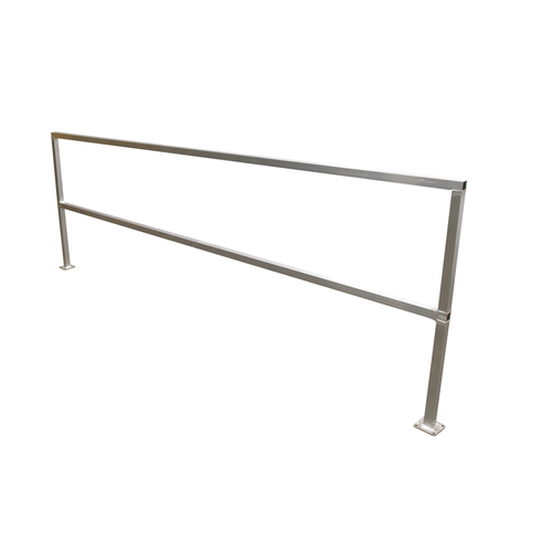 Aluminum Safety Handrail 122-1/2 In. x 4 In. x 42 In.