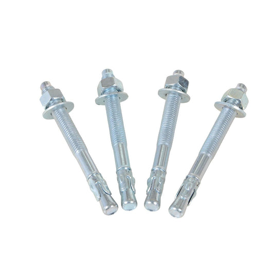 Steel Pipe Bollard Anchor Bolts 4 Pack 1/2 In. x 5 In. for Concrete