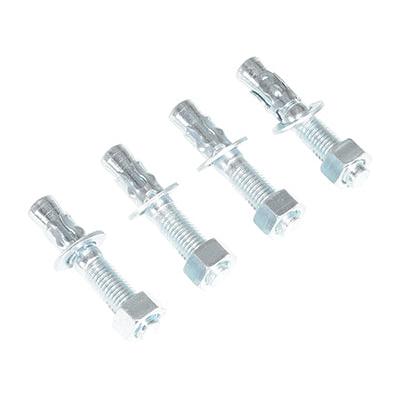 Steel Pipe Bollard Anchor Bolts 4 Pack 3/4In. x 4In. for Concrete