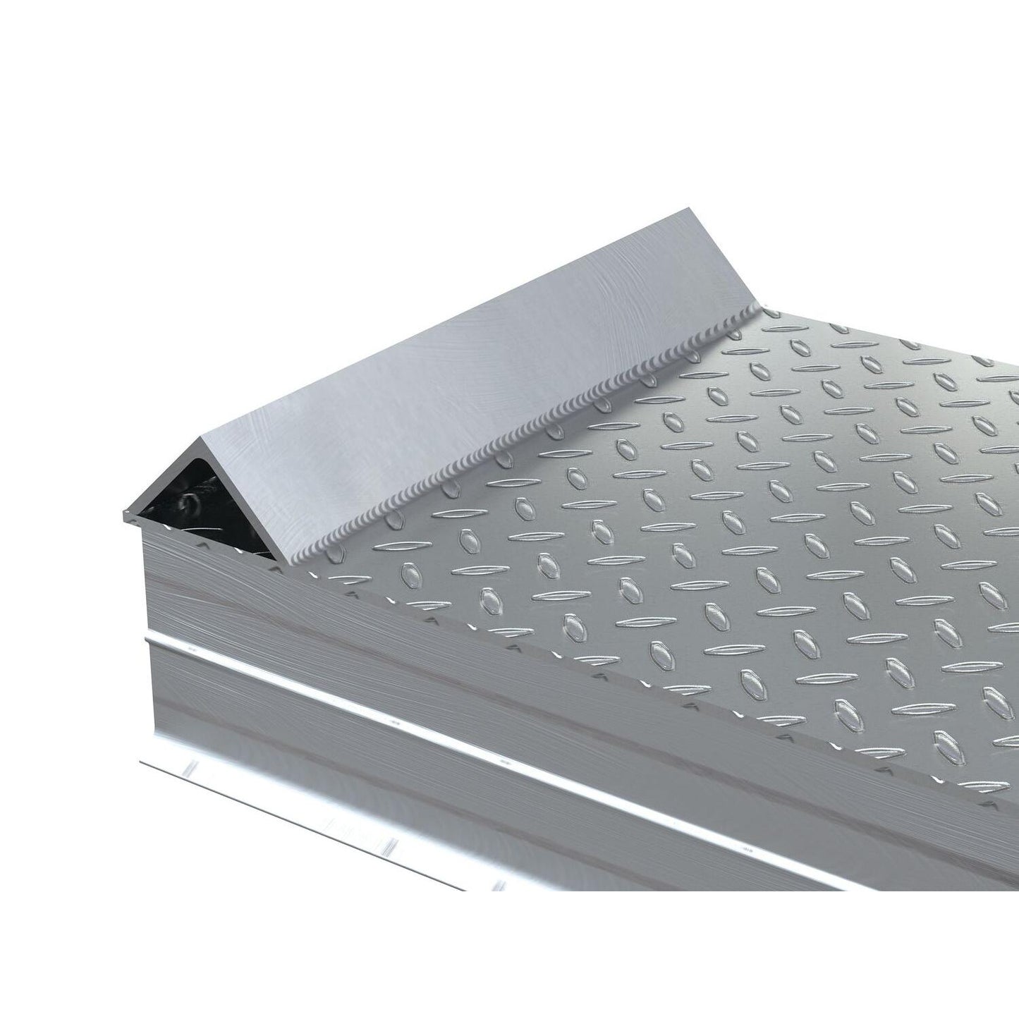 Aluminum Tread Plate Wheel Risers with Roll-Off Guard