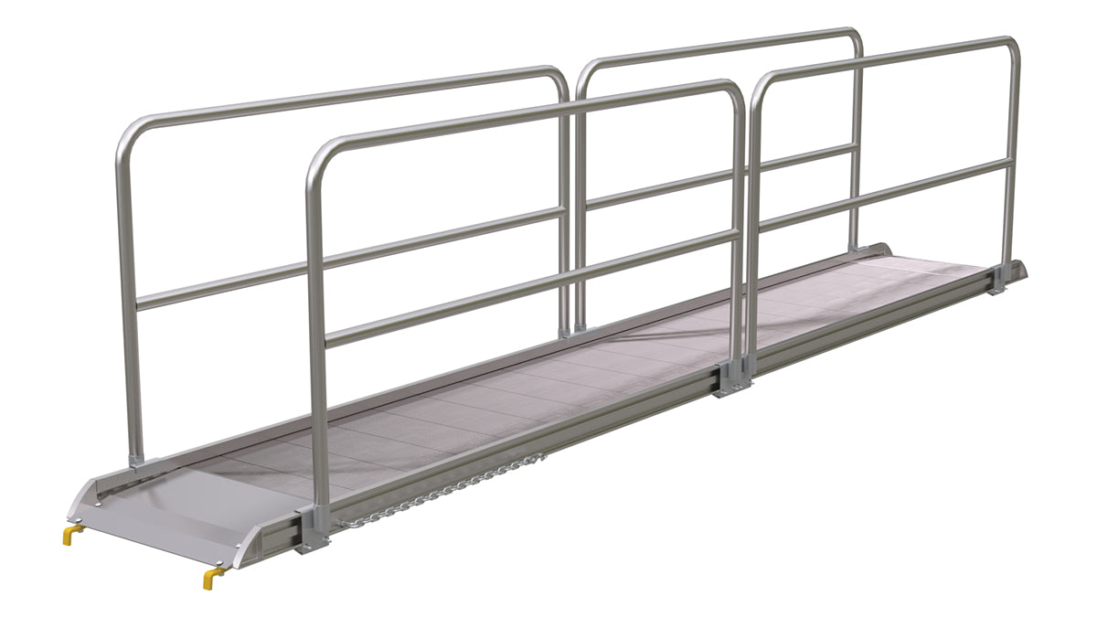 Aluminum Walk Ramp — AWR Series — 28-In Width