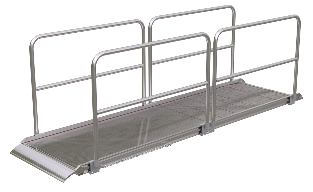 Aluminum Walk Ramp — AWR Series — 38-In Width