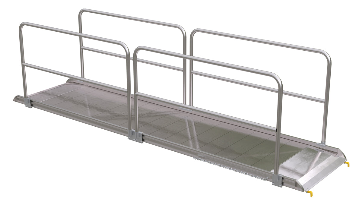 Aluminum Walk Ramp — AWR Series — 38-In Width