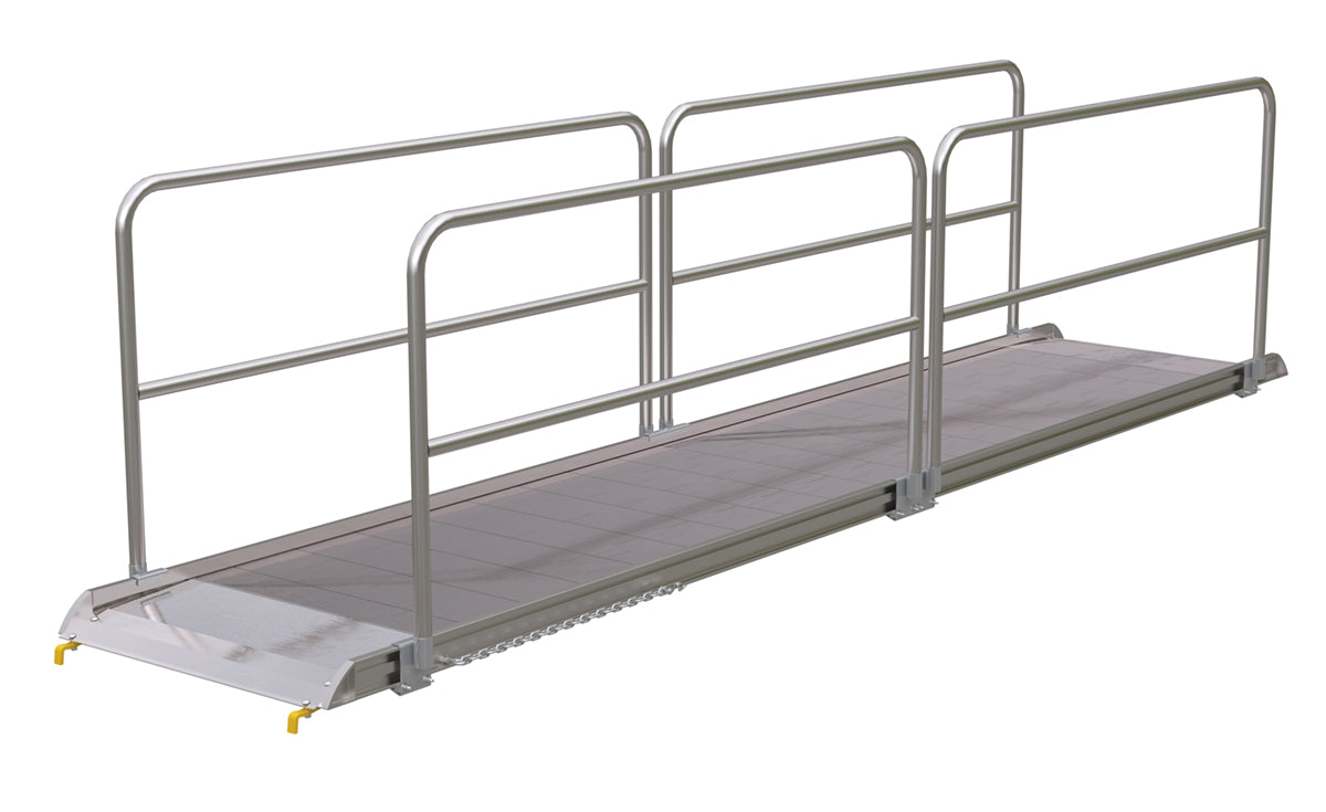 Aluminum Walk Ramp — AWR Series — 38-In Width