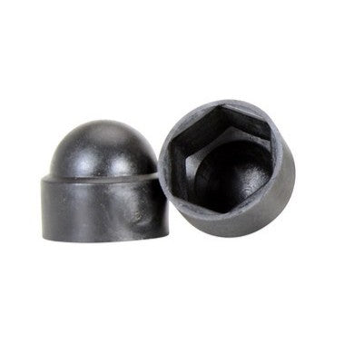 Plastic Bolt Caps 50 Pack 1/2 In. Anchor Size - Black