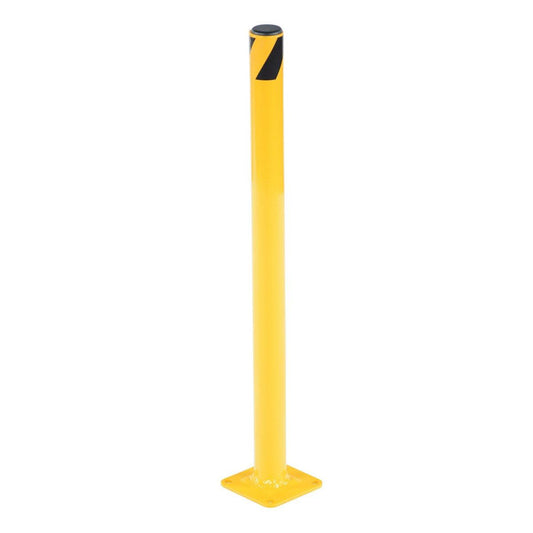 Steel Pipe Safety Bollard 24 In. x 1-3/4 In. - Base Plate Mounted