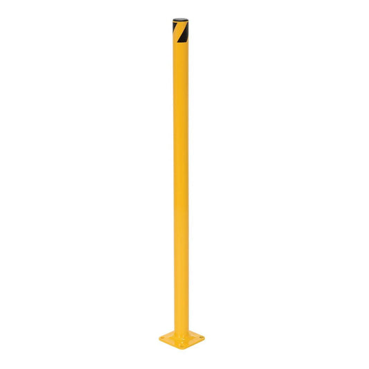 Steel Pipe Safety Bollard 36 In. x 1-3/4 In. - Base Plate Mounted