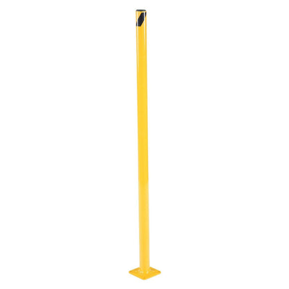 Steel Pipe Safety Bollard 42 In. x 1-3/4 In. - Base Plate Mounted