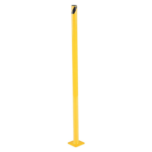 Steel Pipe Safety Bollard 42 In. x 1-3/4 In. - Base Plate Mounted