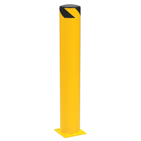 Steel Pipe Safety Bollard 42 In. x 6-1/2 In. - Base Plate Mounted