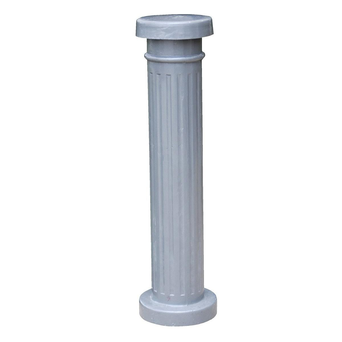 Aluminum Decorative Bollard 43-1/2 In. x 5-1/2 In. Silver