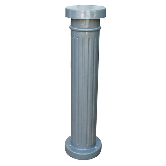 Aluminum Decorative Bollard 43-1/2 In. x 5-1/2 In. Silver