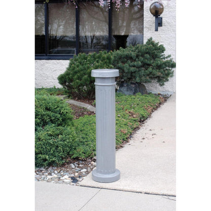 Aluminum Decorative Bollard 43-1/2 In. x 5-1/2 In. Silver