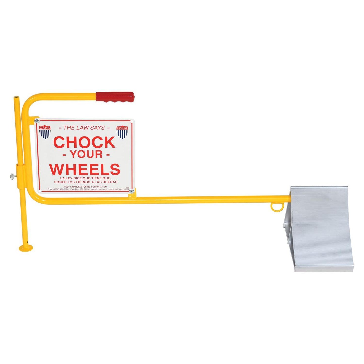 Aluminum Wheel Chocks – With Signs