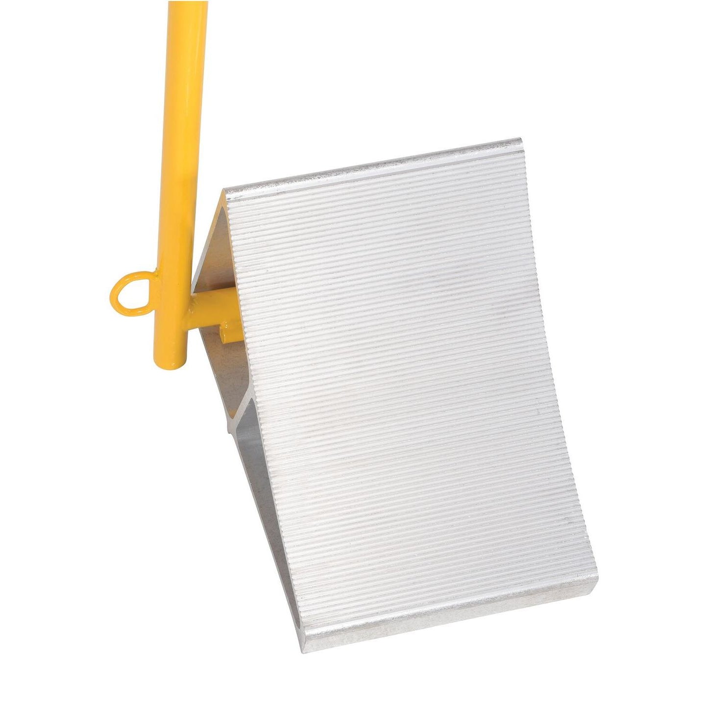 Aluminum Ergo-Handle Wheel Chock with Handle and Flag