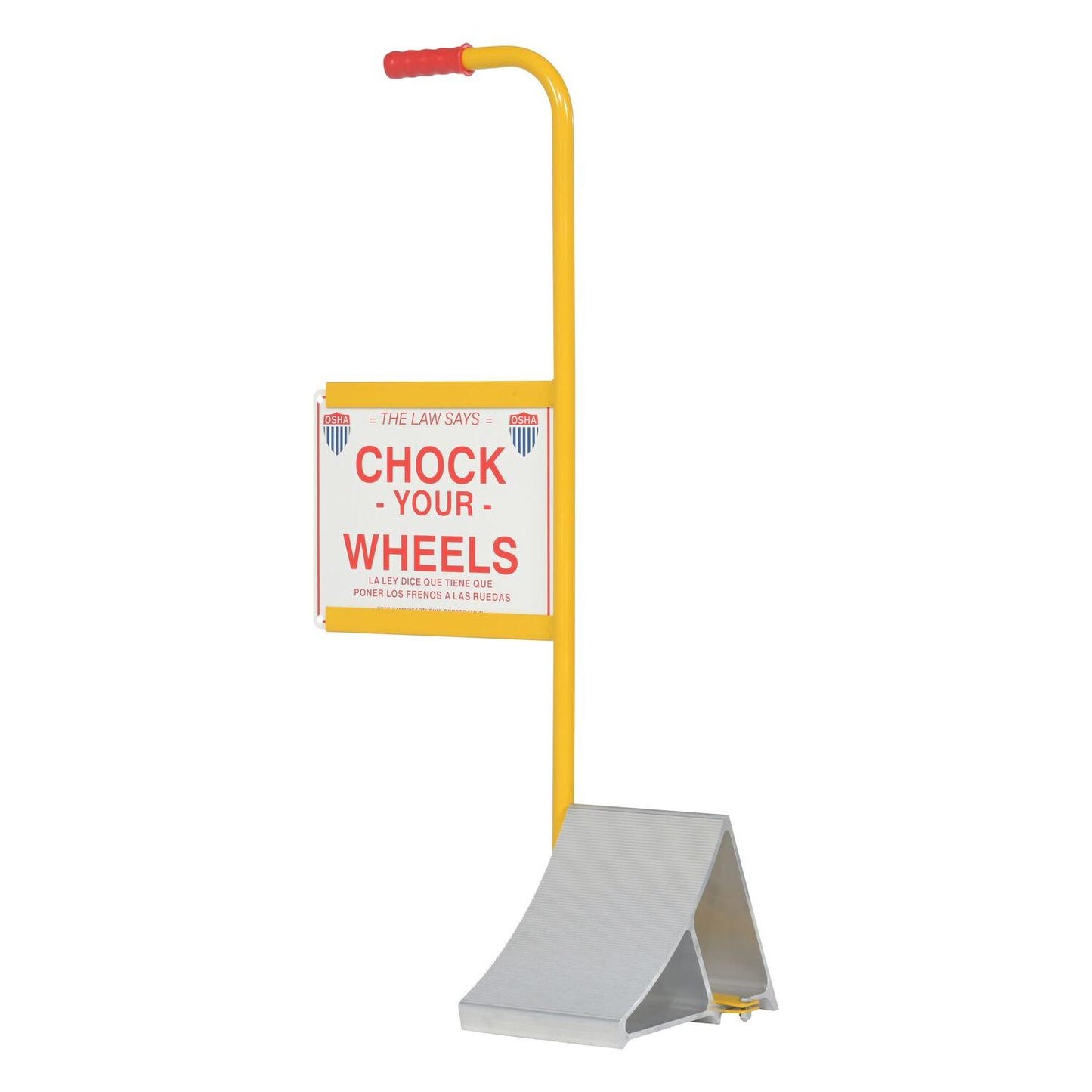 Aluminum Wheel Chocks – With Signs
