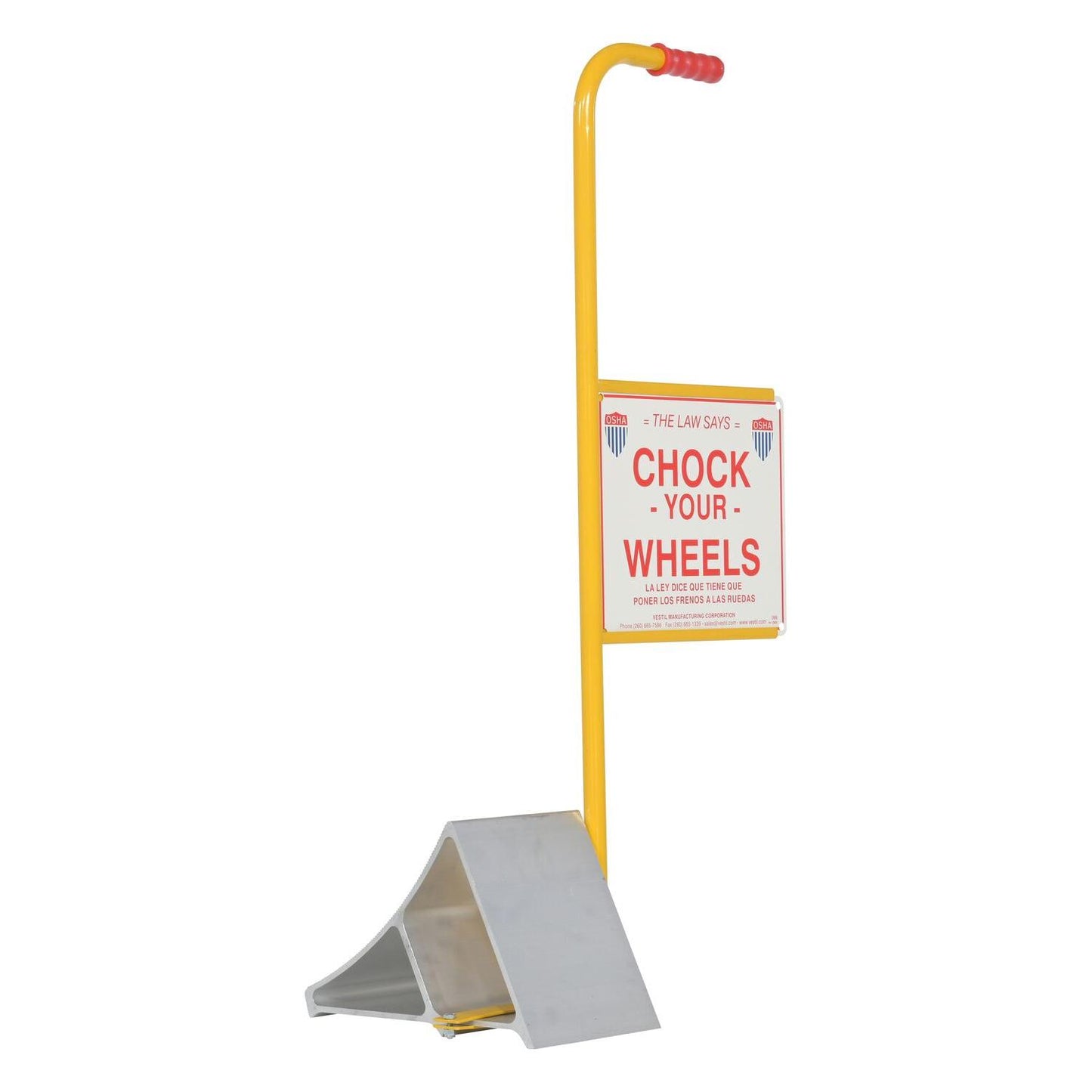 Aluminum Wheel Chocks – With Signs