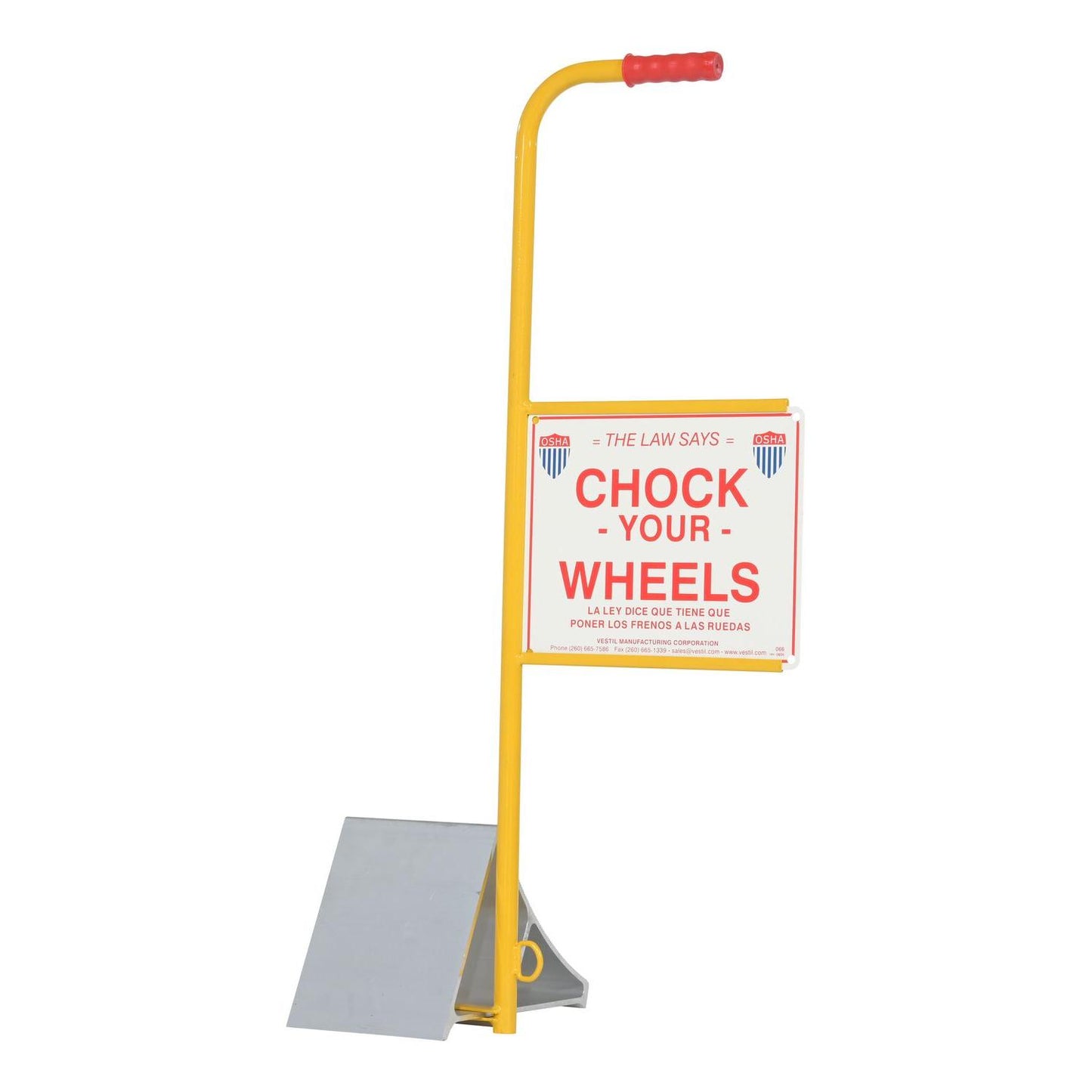 Aluminum Wheel Chocks – With Signs