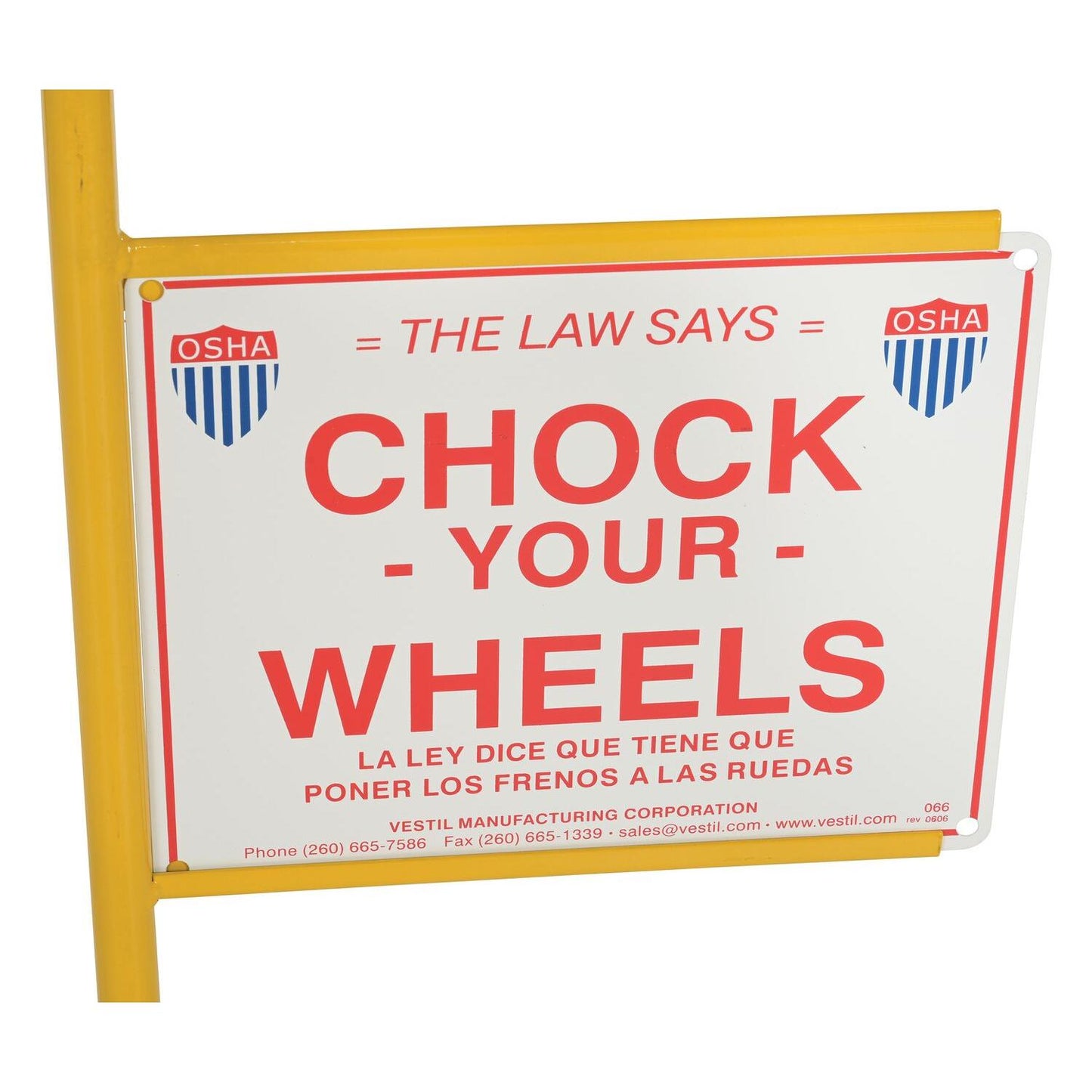 Aluminum Wheel Chocks – With Signs