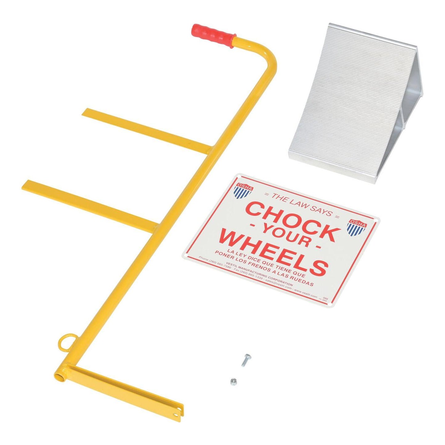 Aluminum Wheel Chocks – With Signs