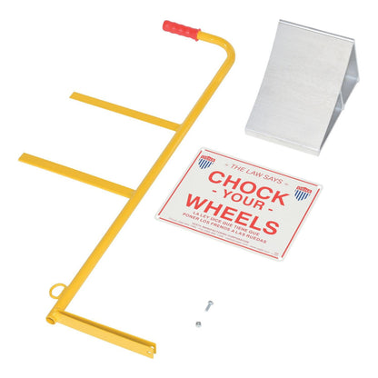 Aluminum Wheel Chocks – With Signs