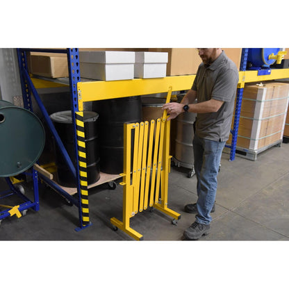 Steel Expand-A-Gate with Casters 144 In. Length