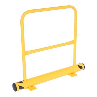 Steel Floor Stop Bollard 48 In. Length with Handrail 42 In. Height