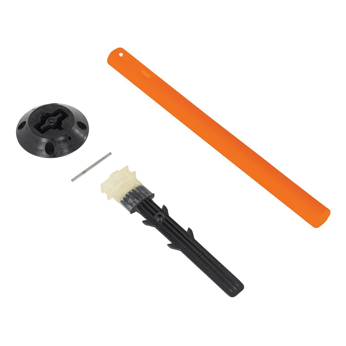 Tubular Sign Post with Base – Flexible Permanent Posts for Safety and Durability