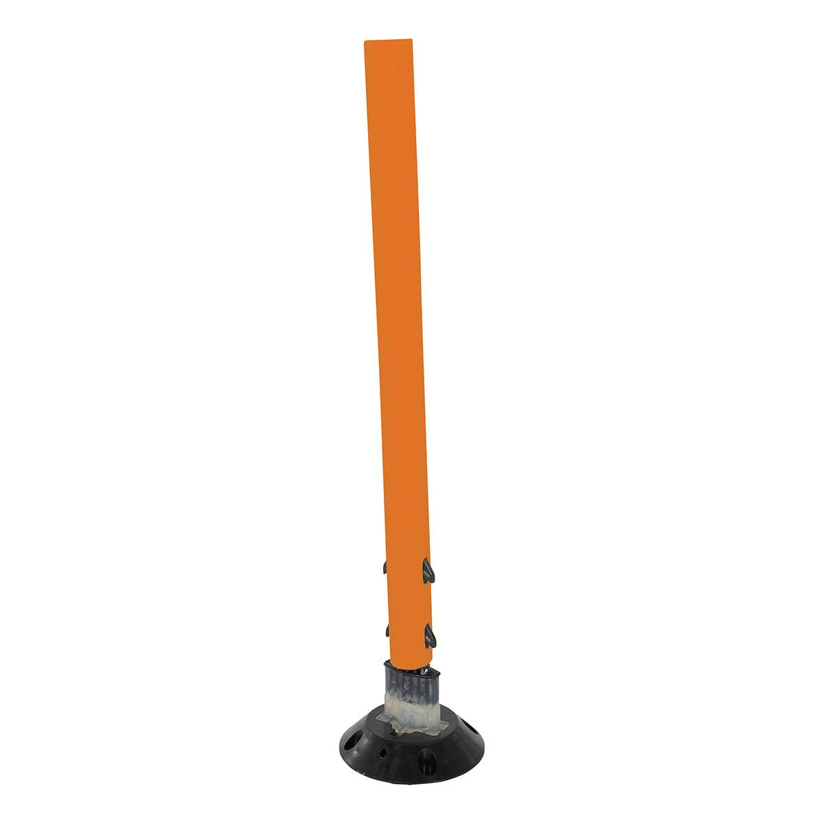 Tubular Sign Post with Base – Flexible Permanent Posts for Safety and Durability