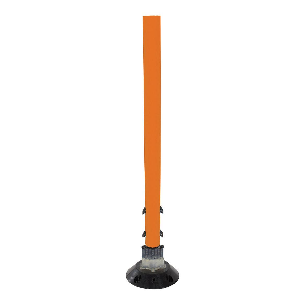 Tubular Sign Post with Base – Flexible Permanent Posts for Safety and Durability