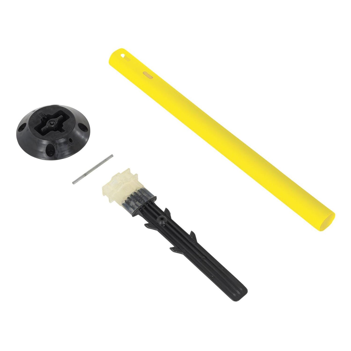 Tubular Sign Post with Base – Flexible Permanent Posts for Safety and Durability