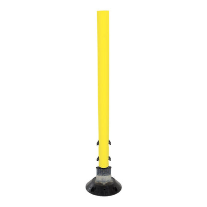 Tubular Sign Post with Base – Flexible Permanent Posts for Safety and Durability
