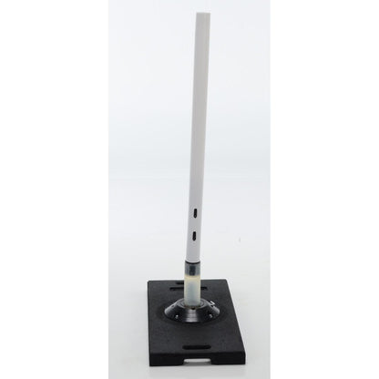 Tubular Sign Post with Base – Flexible Permanent Posts for Safety and Durability