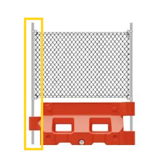 Fence Post for Hydrocade Water Filled Barricade System