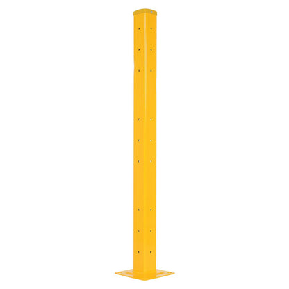 Steel Rigid Tube Post – Drop-In Style for 2 Ribbed Guard Rails