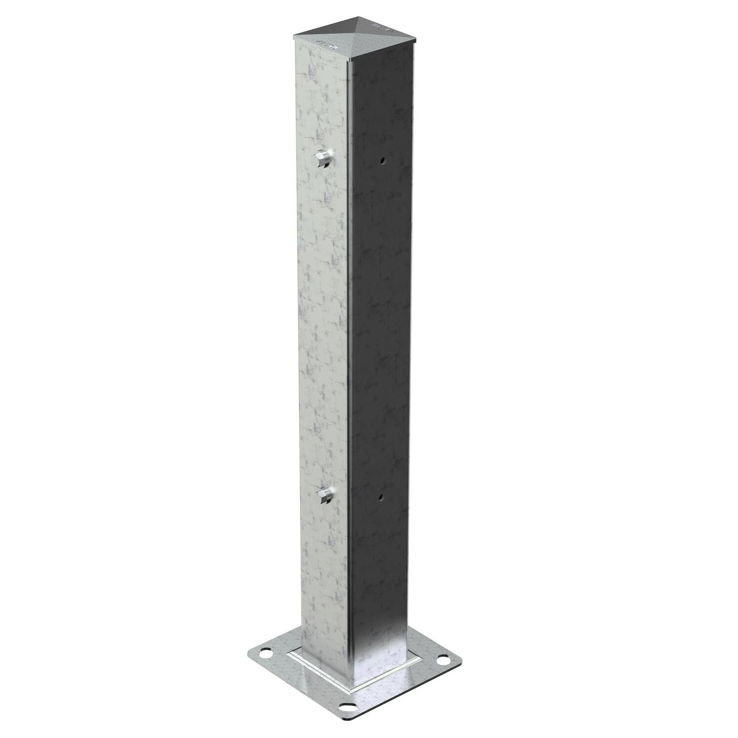Galvanized Steel Steel Bolt On Tubular Guard Rail Post – Line Dividers
