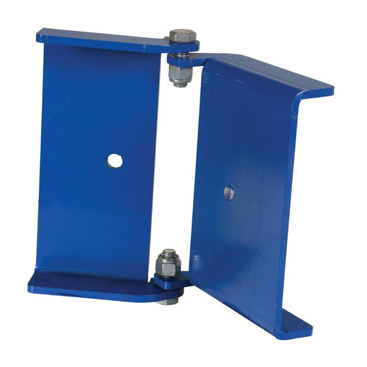 Steel Adjustable Bracket 1-1/8 In. x 11-1/8 In. x 8-1/2 In. For Guard Rail Systems Blue