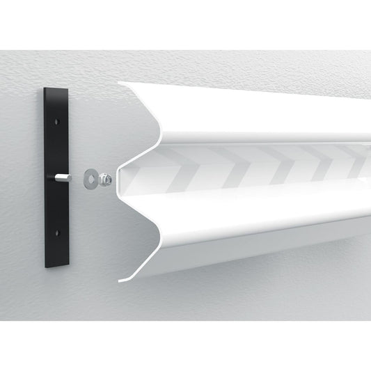 Steel Wall Mount Plate 13 In. Height for Guard Rail Systems